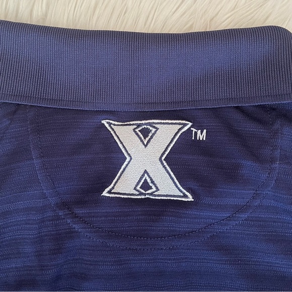{Champion} Xavier University Musketeers Short Sleeve Polo in Navy - Mens Large - Picture 10 of 12